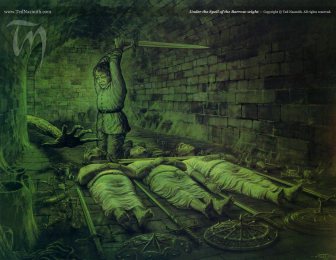 Under the Spell of the Barrow-wight, by Ted Nasmith